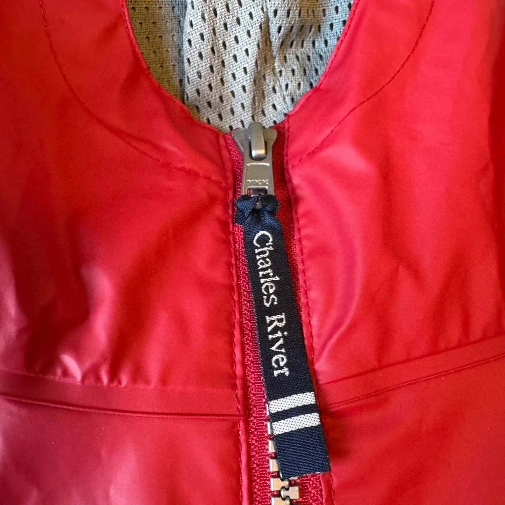Charles River Apparel 8099 Red New Englander Rain Jacket Youth XL 18/20 Hooded